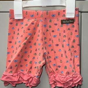 Matilda Jane Pink and Orange Ruffle Shorts